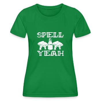 Spell yeah - Women's Functional T-Shirt - kelly green - Front - AI Model Female 172 dark (172cm)