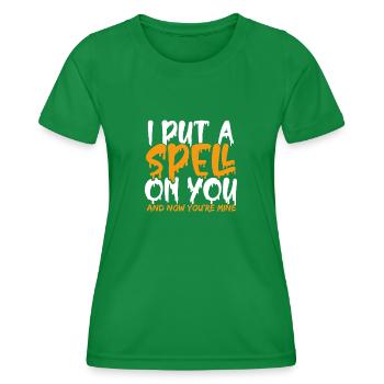 Cast a spell - Women's Functional T-Shirt - kelly green - Front - AI Model Female 172 dark (172cm)
