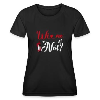 Vin pas - T-shirt sport Femme - noir - Devant - AI Model Female 172 light (172cm)
