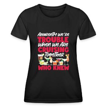 Cruise Ship Vacation Friends - Frauen Funktions-T-Shirt - Schwarz - Vorne - AI Model Female 172 light (172cm)