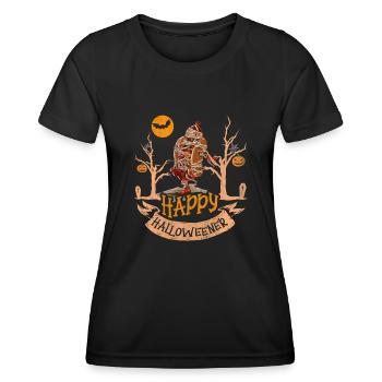 Joyeux Bonjour Maman Viennoise Costume Drôle Viennois - T-shirt sport Femme - noir - Devant - AI Model Female 172 light (172cm)