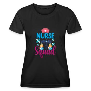 Krankenschwester Krankenhaus Not - Frauen Funktions-T-Shirt - Schwarz - Vorne - AI Model Female 172 light (172cm)
