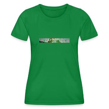 alpinisme - T-shirt sport Femme - vert - Devant - AI Model Female 172 dark (172cm)