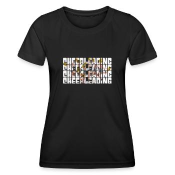 Cheerleading - T-shirt sport Femme - noir - Devant - AI Model Female 172 light (172cm)