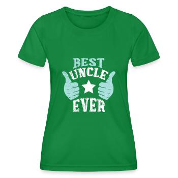Best Uncle Ever - Women's Functional T-Shirt - kelly green - Front - AI Model Female 172 dark (172cm)