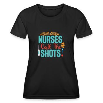 Health and nurse - Women's Functional T-Shirt - black - Front - AI Model Female 172 light (172cm)
