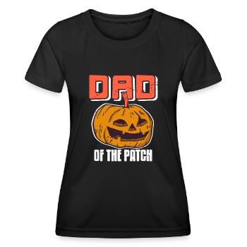Halloween Pumpkin - Dad of the Patch - Women's Functional T-Shirt - black - Front - AI Model Female 172 light (172cm)