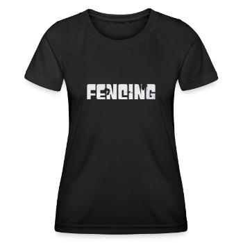 Escrime - T-shirt sport Femme - noir - Devant - AI Model Female 172 light (172cm)