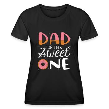 Papa du doux - T-shirt sport Femme - noir - Devant - AI Model Female 172 light (172cm)