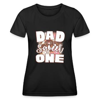 Papa du doux - T-shirt sport Femme - noir - Devant - AI Model Female 172 light (172cm)