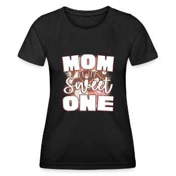 Mama of the sweet - Women's Functional T-Shirt - black - Front - AI Model Female 172 light (172cm)