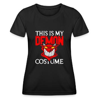 Demon - This is my Demon Costume - Women's Functional T-Shirt - black - Front - AI Model Female 172 light (172cm)