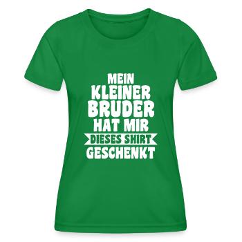 Geschwister Bruder Schwester - Frauen Funktions-T-Shirt - Kelly Green - Vorne - AI Model Female 172 dark (172cm)