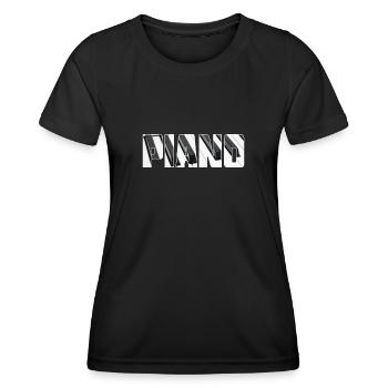Klavier - Frauen Funktions-T-Shirt - Schwarz - Vorne - AI Model Female 172 light (172cm)