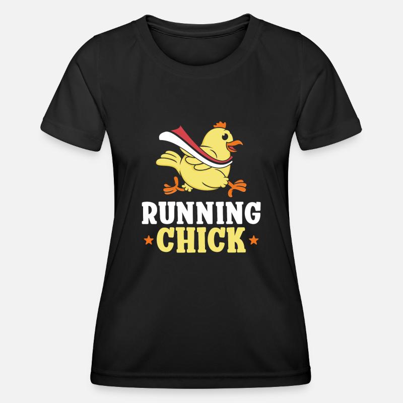 Running Runner Half Marathon - Women's Functional T-Shirt - black