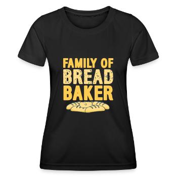 Family of bread baker - Frauen Funktions-T-Shirt - Schwarz - Vorne - AI Model Female 172 light (172cm)