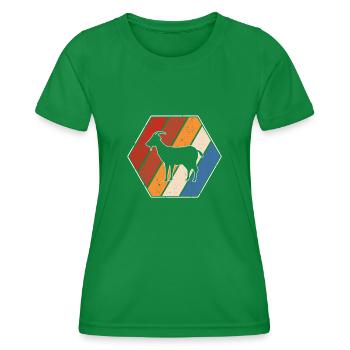 Goat Retro - Women's Functional T-Shirt - kelly green - Front - AI Model Female 172 dark (172cm)