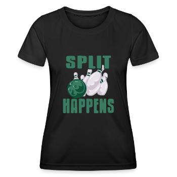 Split Happens - Women's Functional T-Shirt - black - Front - AI Model Female 172 light (172cm)