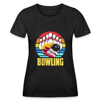 Bowling Ball Team - Women's Functional T-Shirt - black - Front - AI Model Female 172 light (172cm)