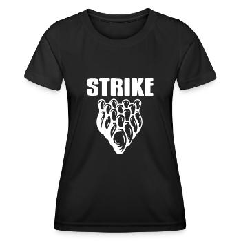 Bowling kegel Team - Women's Functional T-Shirt - black - Front - AI Model Female 172 light (172cm)