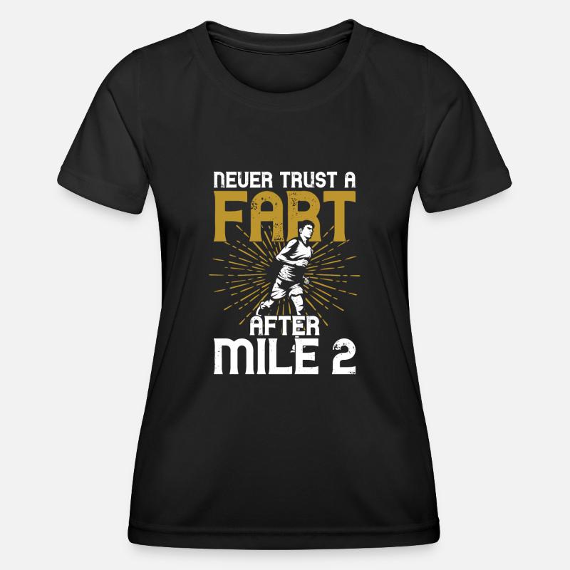 Running Runner Half Marathon - Women's Functional T-Shirt - black