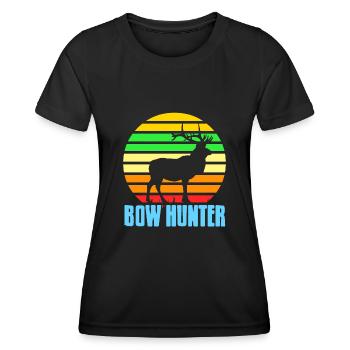 Bow Hunter - Frauen Funktions-T-Shirt - Schwarz - Vorne - AI Model Female 172 light (172cm)
