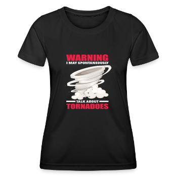 Tornado Lovers Storm Storms Stormchaser - T-shirt sport Femme - noir - Devant - AI Model Female 172 light (172cm)