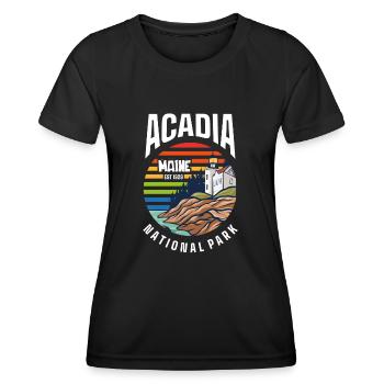 Acadia National Park - Women's Functional T-Shirt - black - Front - AI Model Female 172 light (172cm)