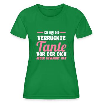 Patinntante Patin Tante - Frauen Funktions-T-Shirt - Kelly Green - Vorne - AI Model Female 172 dark (172cm)