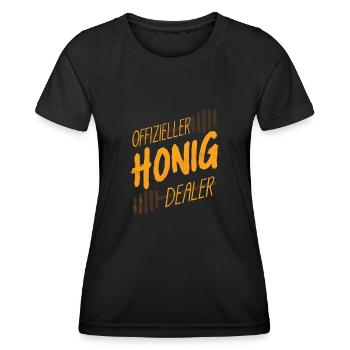 Offizieller Honig Dealer, Bienenzucht, Imker - Frauen Funktions-T-Shirt - Schwarz - Vorne - AI Model Female 172 light (172cm)
