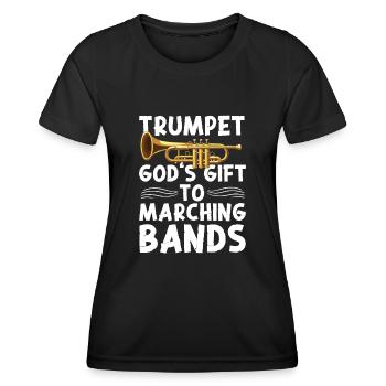 Fanfare de trompettistes - T-shirt sport Femme - noir - Devant - AI Model Female 172 light (172cm)