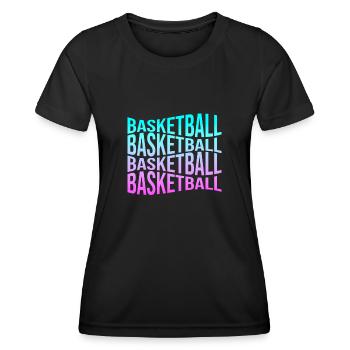 Basketball - Women's Functional T-Shirt - black - Front - AI Model Female 172 light (172cm)