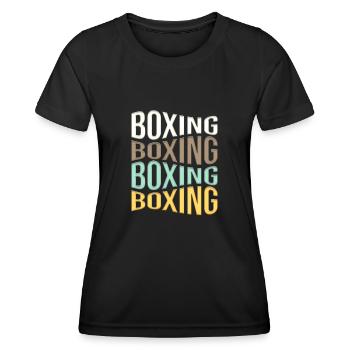 Boxing - Women's Functional T-Shirt - black - Front - AI Model Female 172 light (172cm)