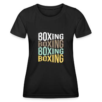Boxing - Women's Functional T-Shirt - black - Front - AI Model Female 172 light (172cm)