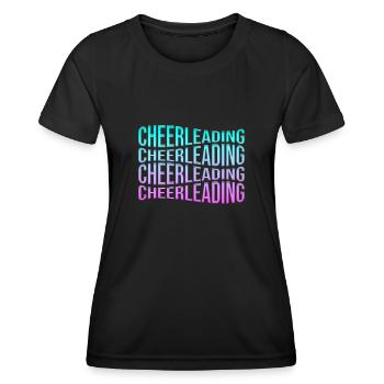 cheerleading - T-shirt sport Femme - noir - Devant - AI Model Female 172 light (172cm)