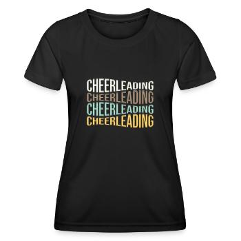 cheerleading - Frauen Funktions-T-Shirt - Schwarz - Vorne - AI Model Female 172 light (172cm)
