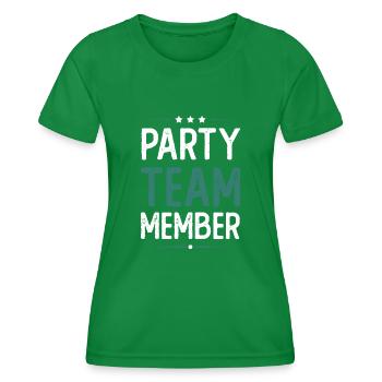 Équipe de fête - T-shirt sport Femme - vert - Devant - AI Model Female 172 dark (172cm)