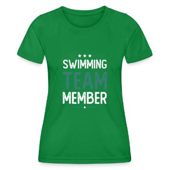 Équipe de natation - T-shirt sport Femme - vert - Devant - AI Model Female 172 dark (172cm)