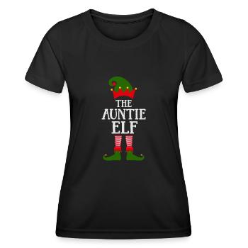 Le modèle norvégien Tante-Elfe-Elfe - T-shirt sport Femme - noir - Devant - AI Model Female 172 light (172cm)