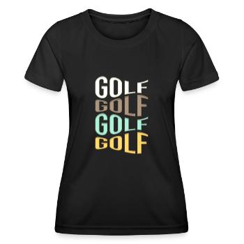 golfe - T-shirt sport Femme - noir - Devant - AI Model Female 172 light (172cm)