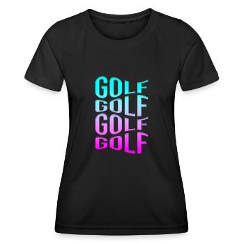 golfe - T-shirt sport Femme - noir - Devant - AI Model Female 172 light (172cm)