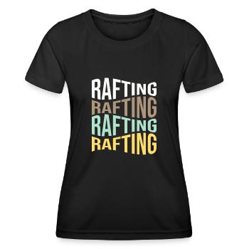 rafting - T-shirt sport Femme - noir - Devant - AI Model Female 172 light (172cm)