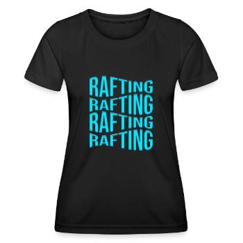 rafting - T-shirt sport Femme - noir - Devant - AI Model Female 172 light (172cm)