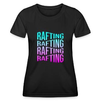 rafting - T-shirt sport Femme - noir - Devant - AI Model Female 172 light (172cm)