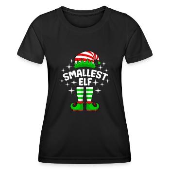 Kleinste Elfe kleine Schwester kleiner Bruder - Frauen Funktions-T-Shirt - Schwarz - Vorne - AI Model Female 172 light (172cm)