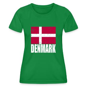Drapeau du Danemark - T-shirt sport Femme - vert - Devant - AI Model Female 172 dark (172cm)