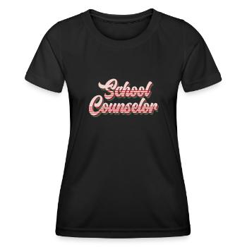 Accompagnement scolaire Inclusion meilleur compagnon scolaire - T-shirt sport Femme - noir - Devant - AI Model Female 172 light (172cm)