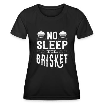Brisketliebhaber, Briskets, BBQ - Women's Functional T-Shirt - black - Front - AI Model Female 172 light (172cm)