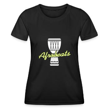 Genre soul de batterie afrobeat - T-shirt sport Femme - noir - Devant - AI Model Female 172 light (172cm)