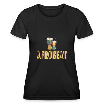 Genre soul de batterie afrobeat - T-shirt sport Femme - noir - Devant - AI Model Female 172 light (172cm)
